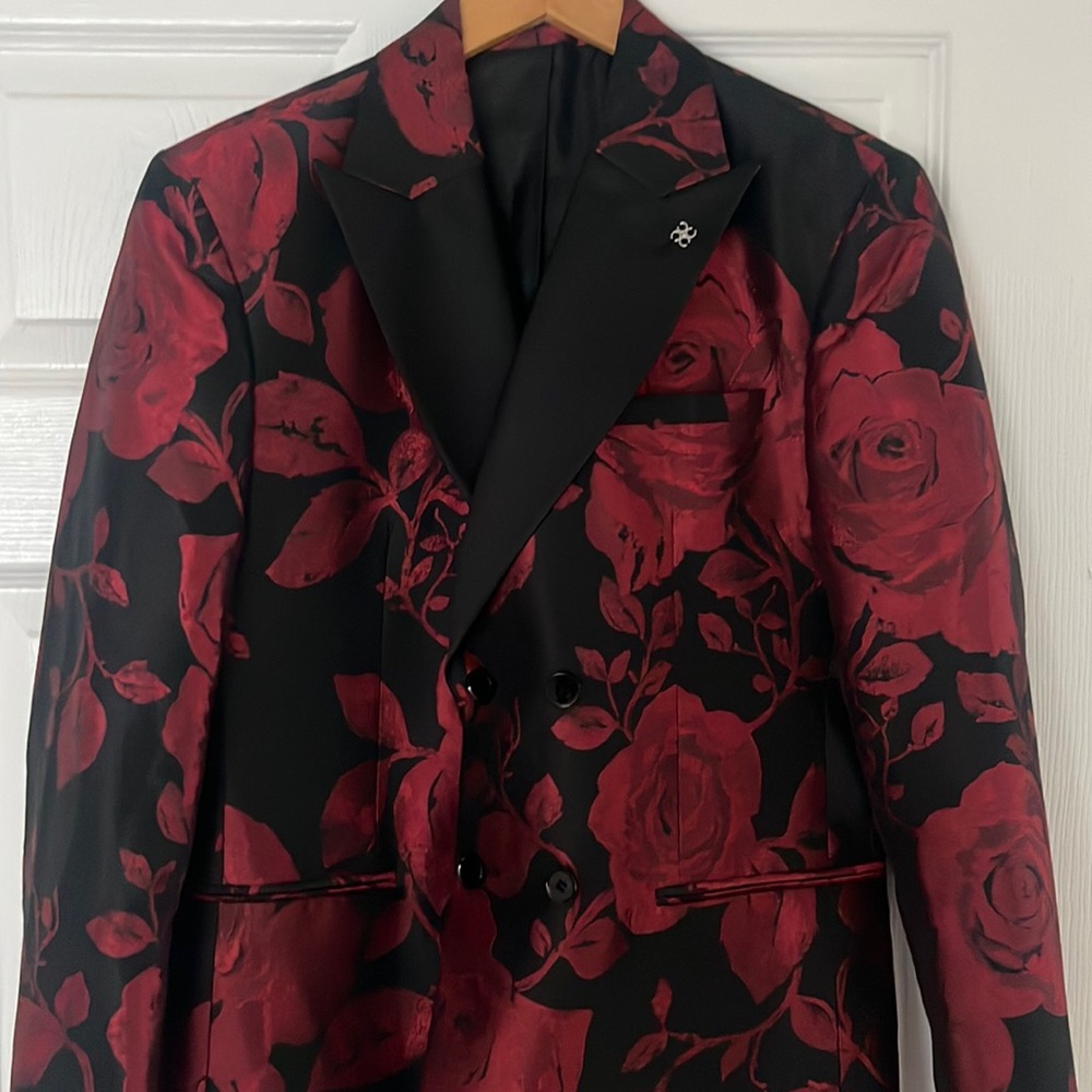 ASOS double breasted floral tux jacket never worn brand new
